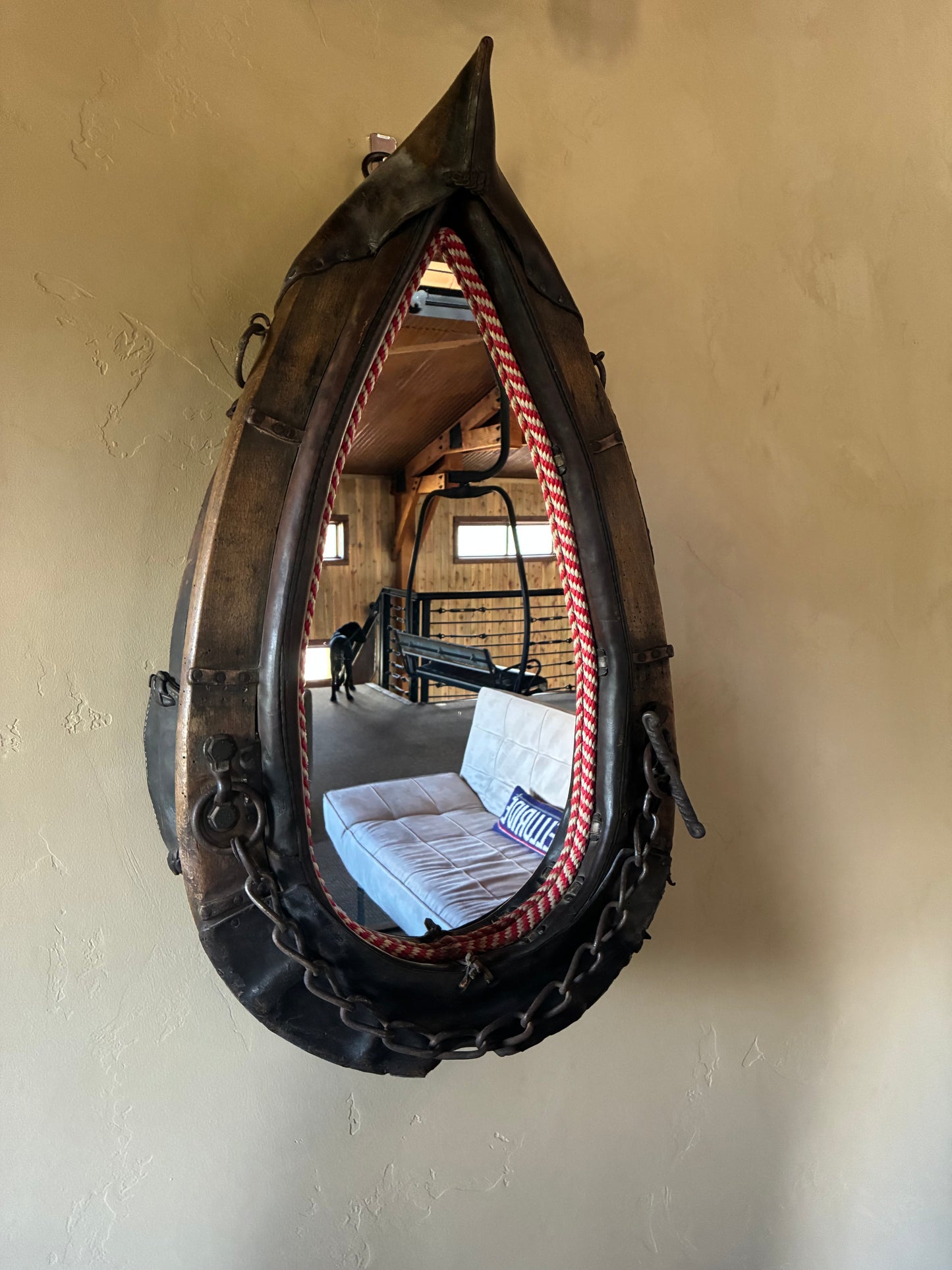 Antique Mule Collar Mirror
