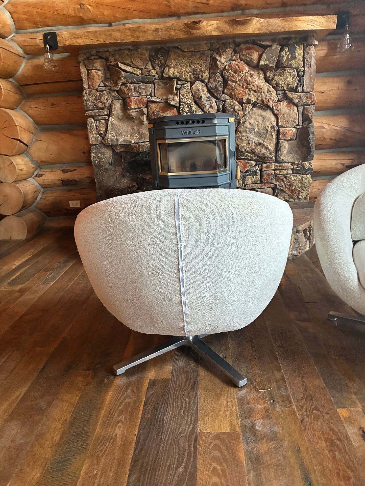 Pair of Mid-Century Modern Swivel Chairs
