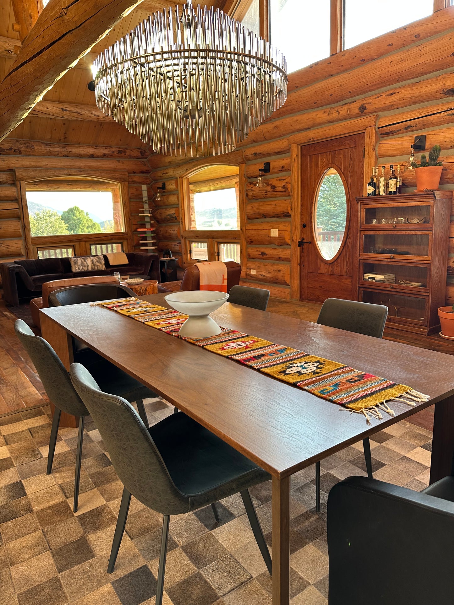 Arles Rectangular Dining Table in Dark Walnut