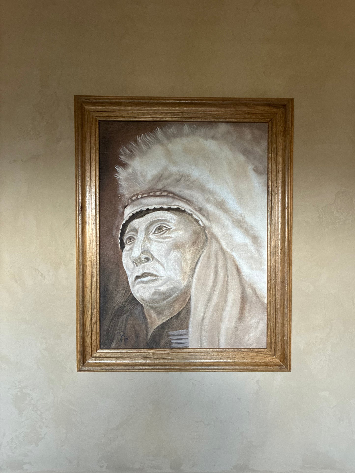 Native American Chief Painting