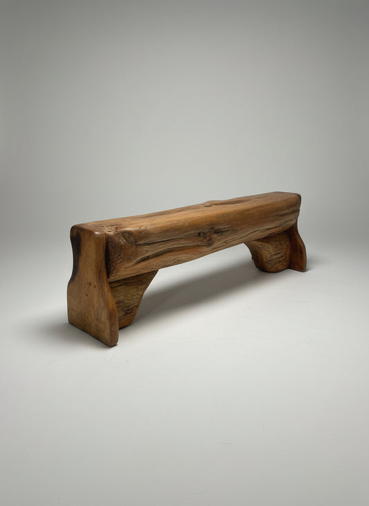 Live Edge Teak Driftwood Bench
