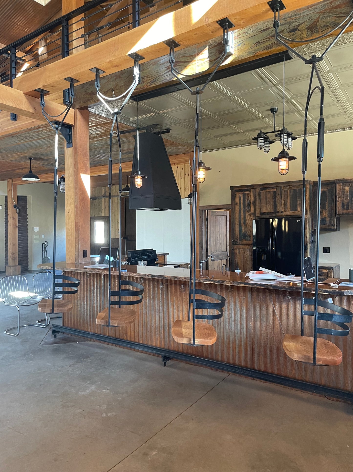 Custom Swing Ski Chairs/Bar Stools